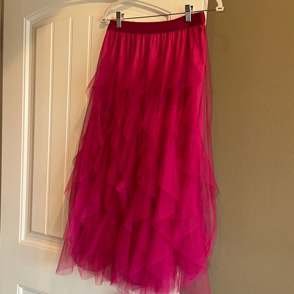 ODDY Dresses & Skirts - Elegant Fushia Layered Tulle Skirt - nwot